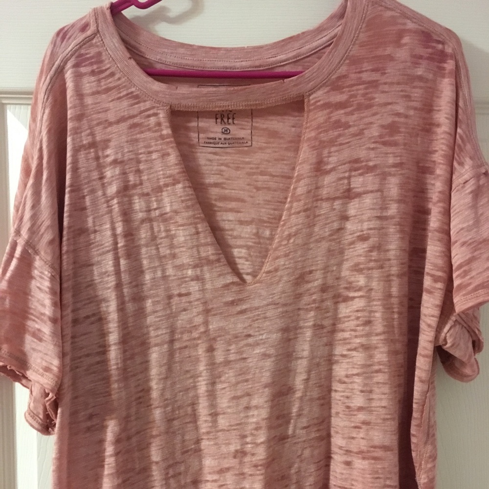 Free People Jordan Tee Size Medium - Mink Pink